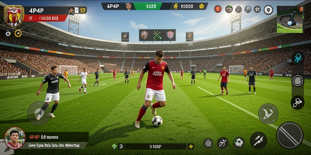 Tampilan gameplay 4P4P yang seru dan mendebarkan.