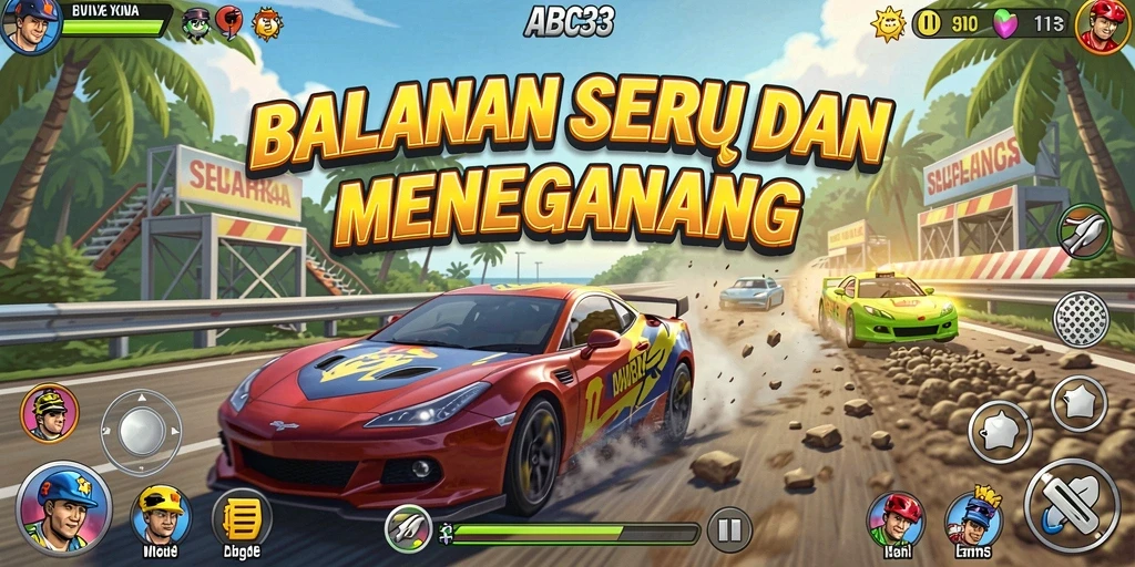 Gameplay seru dengan balapan mendebarkan di ABC33.