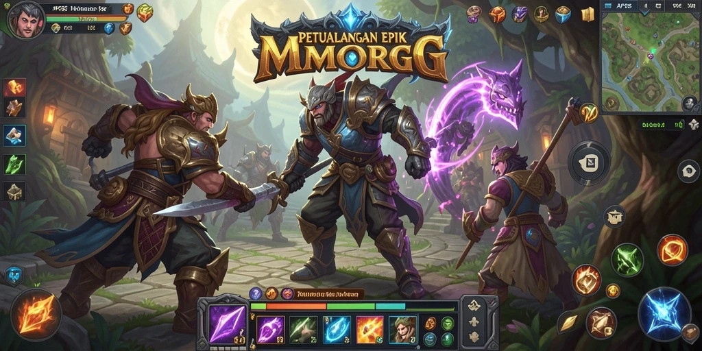 Tampilan menakjubkan dari gameplay AP686 menunjukkan aksi seru di dunia MMORPG.
