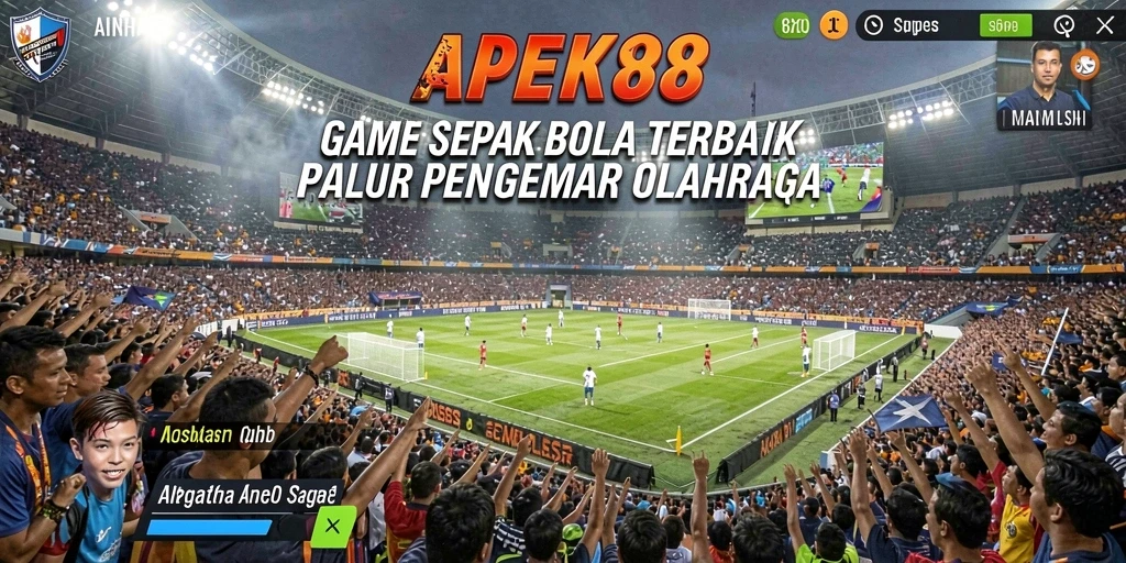 Tampilan gameplay APEK88 dengan aksi permainan sepak bola yang mendebarkan.
