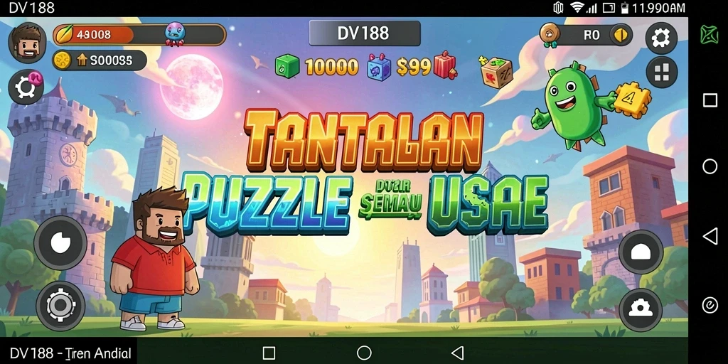 Screenshot gameplay DV188 yang menunjukkan serunya menyelesaikan puzzle.