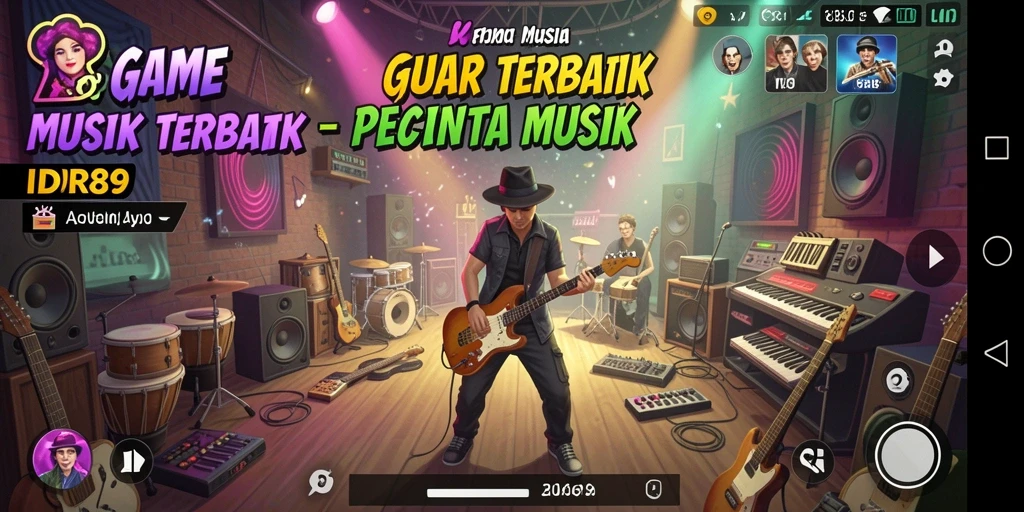 Gameplay seru dengan berbagai tantangan musik yang menarik.