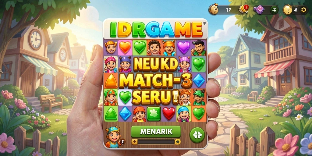 Gameplay seru IDRGAME dalam aksi match-3.
