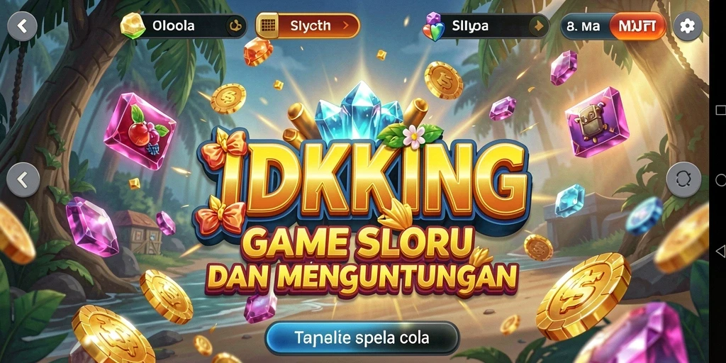Tampilan menakjubkan dari gameplay Slot IDRKING yang mengasyikkan.