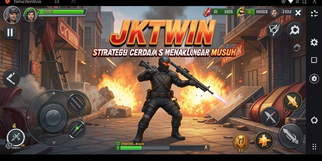 Tampilan gameplay JKTWIN dalam aksi strategi yang mendebarkan.