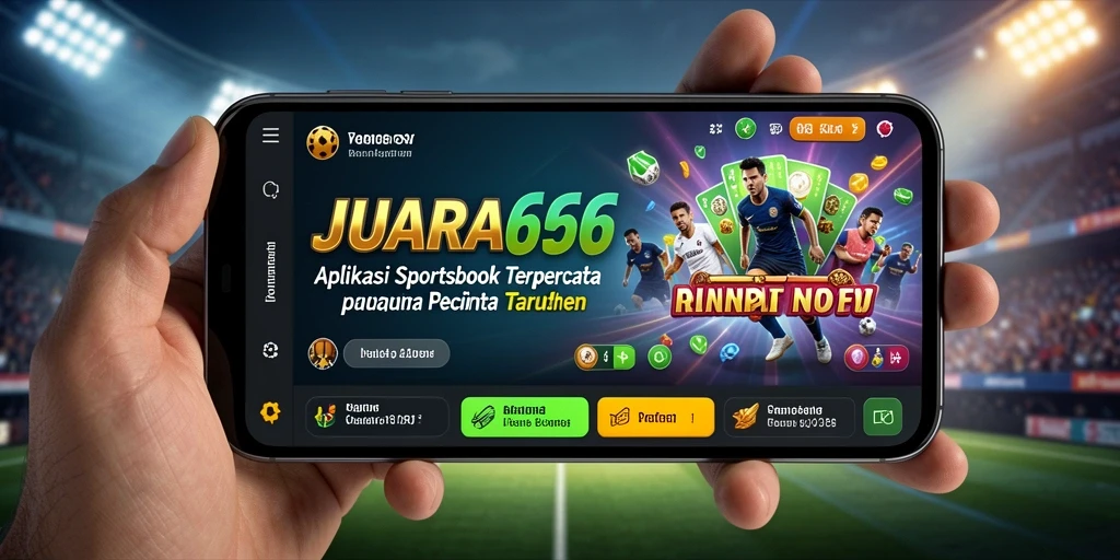 Tangkapan layar menunjukkan tampilan menarik dari aplikasi JUARA666.