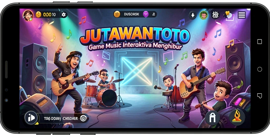 Tampilan menarik dari gameplay interaktif JUTAWANTOTO.