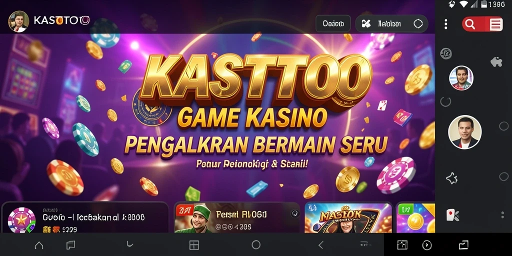 Screenshot KASTOTO menampilkan gameplay menarik di kasino online.