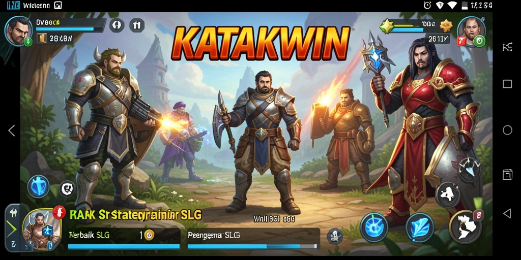 Tampilan gameplay menarik dan penuh strategi dari KATAKWIN.
