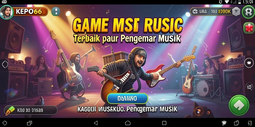 Tampilan gameplay KEPO66 yang seru dengan berbagai pilihan lagu.