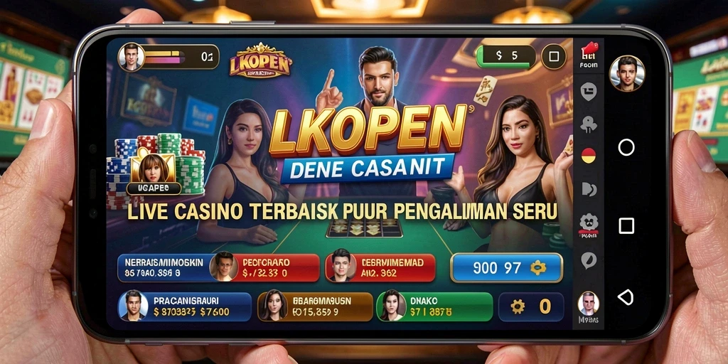 Tampilan gameplay menarik di LKOPEN bersama dealer langsung.
