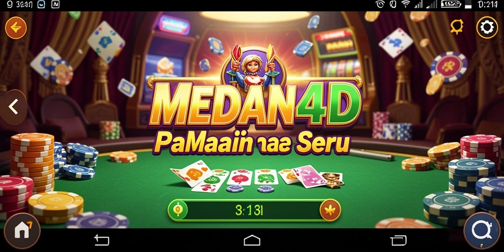 Tampilan gameplay menarik di MEDAN4D dengan berbagai pilihan permainan kasino.