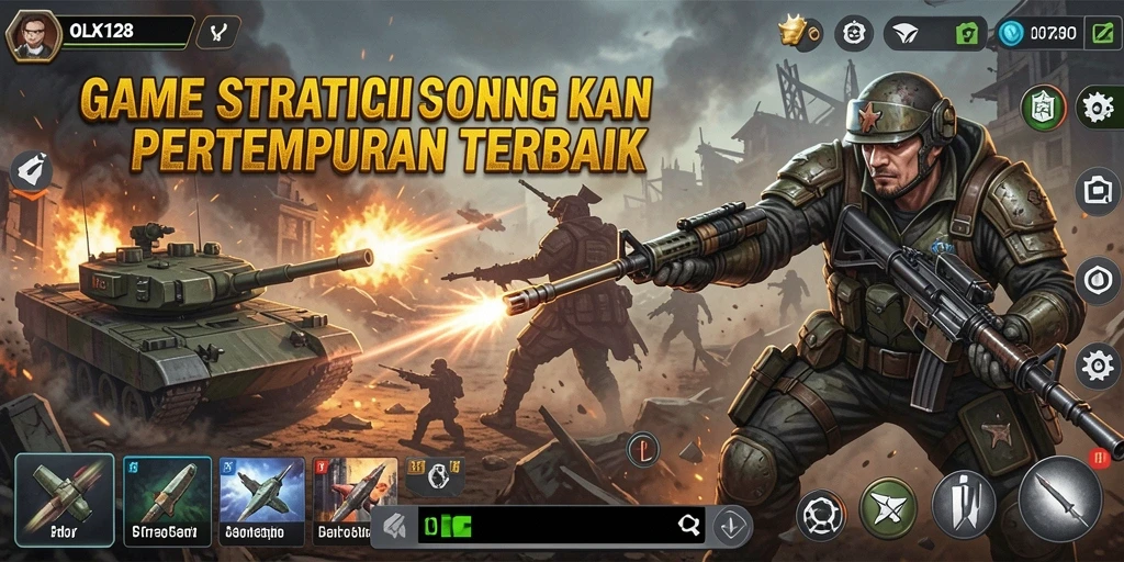 Tampilan seru dari gameplay OLX128 yang menegangkan.