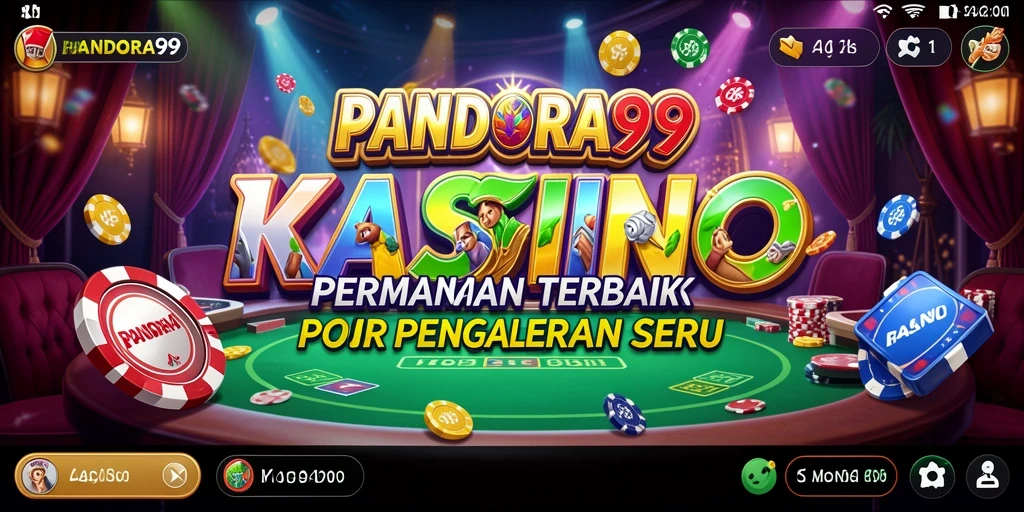 Tangkapan layar utama PANDORA99 menunjukkan gameplay Kasino yang seru dan mengesankan.
