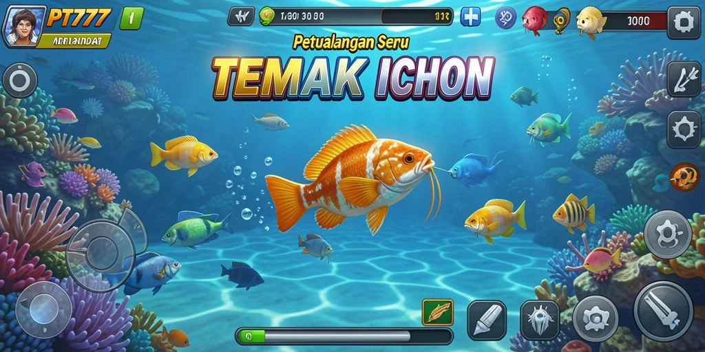 Tampilkan aksi mendebarkan menangkap ikan dalam PT777.