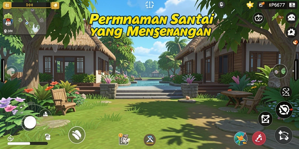 Gameplay RP6677 yang menghibur dan penuh warna.