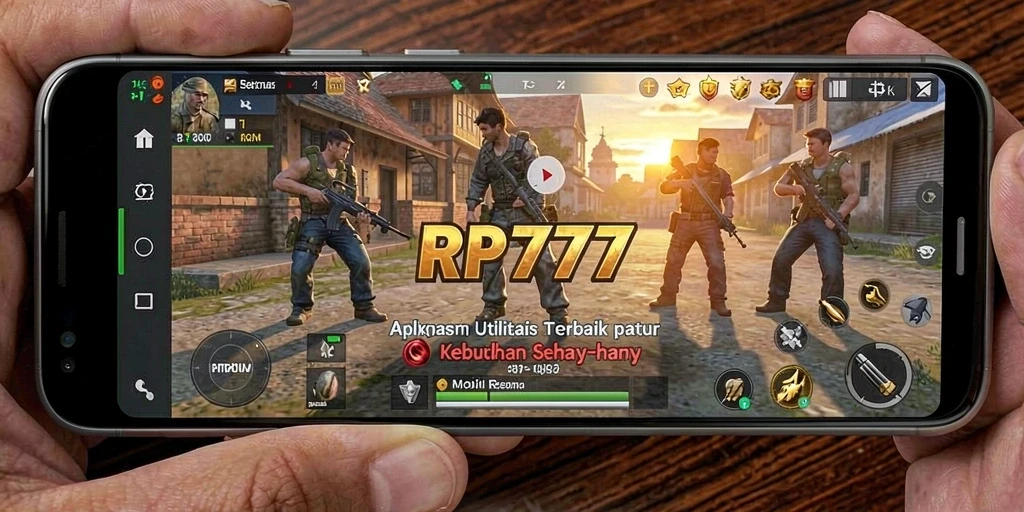 Tampilan aplikasi RP777 yang sederhana dan intuitif saat digunakan.