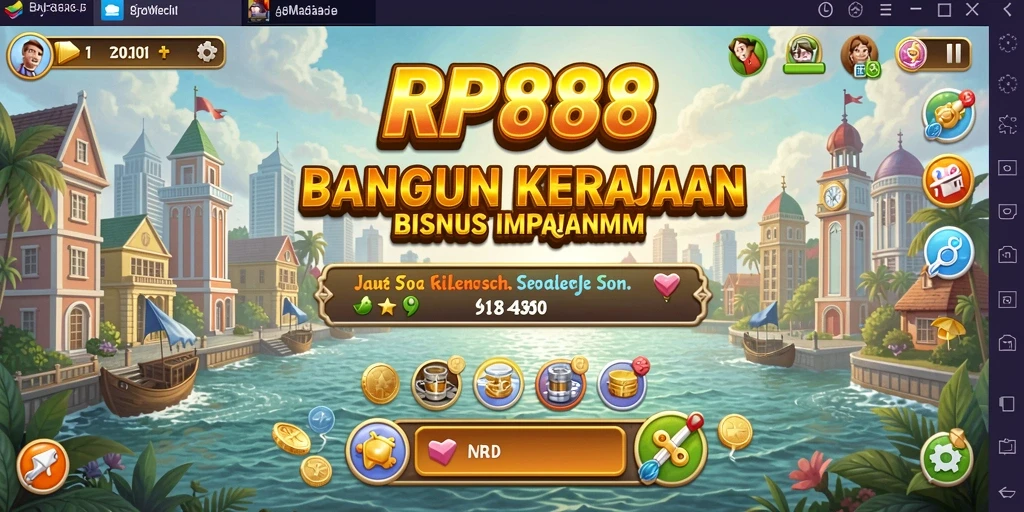 Tampilan gameplay RP888 dengan bisnis yang berkembang pesat.