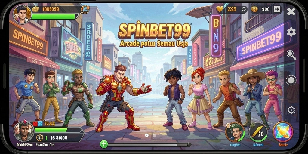 Tampilan seru dari gameplay SPINBET99 yang menantang.