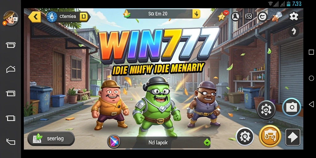 Screenshot gameplay WIN777 menunjukkan aksi mengasyikkan dalam permainan Idle.