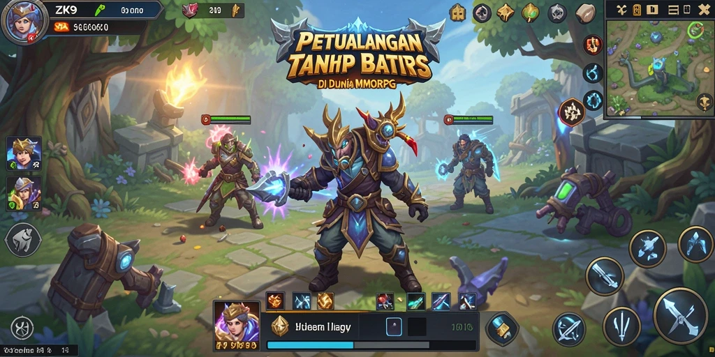 Gameplay ZK9 yang seru dalam dunia MMORPG yang menawan.